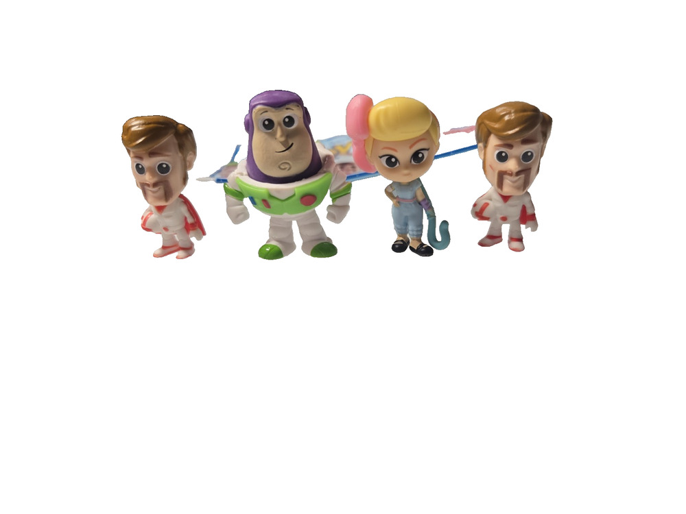 Mattel Disney Pixar 2018 Toy Story 4 Blind Bag Minis Figures Lot of 4